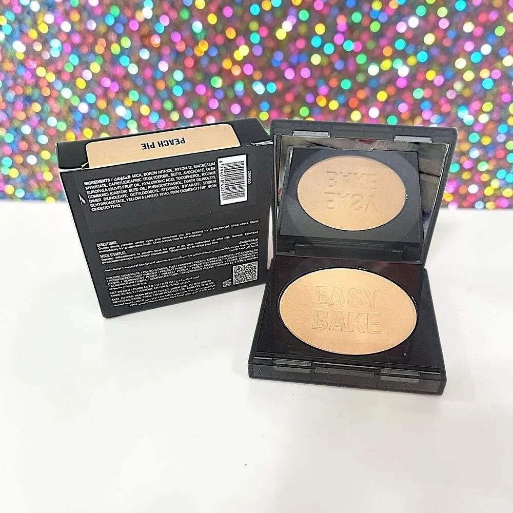 HUDA BEAUTY Easy Bake & Snatch Pressed Brightening Powder PEACH PIE NIB 0.29 oz